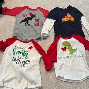 2T holiday shirts.